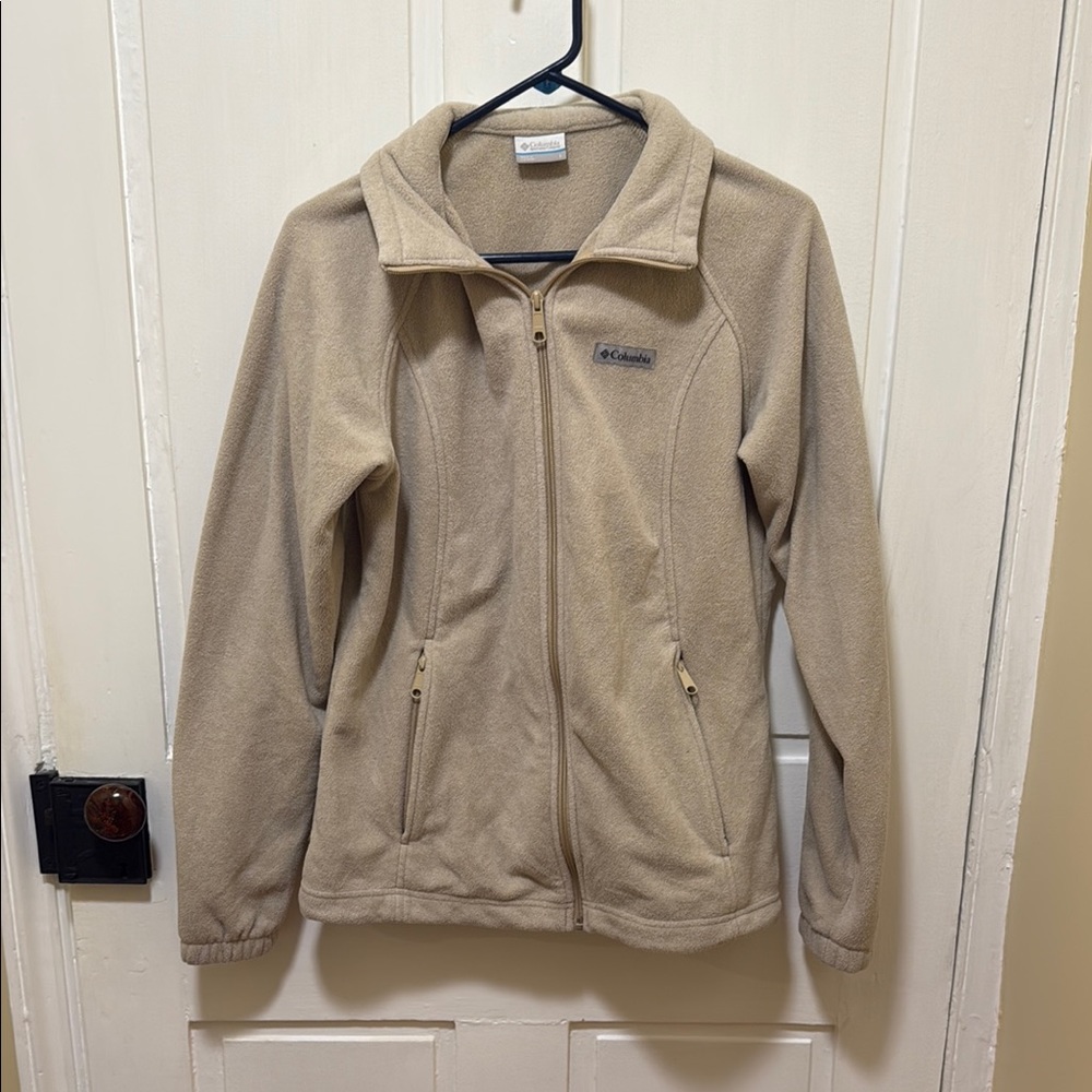 Columbia Tan Utility Jacket with Classic Collar